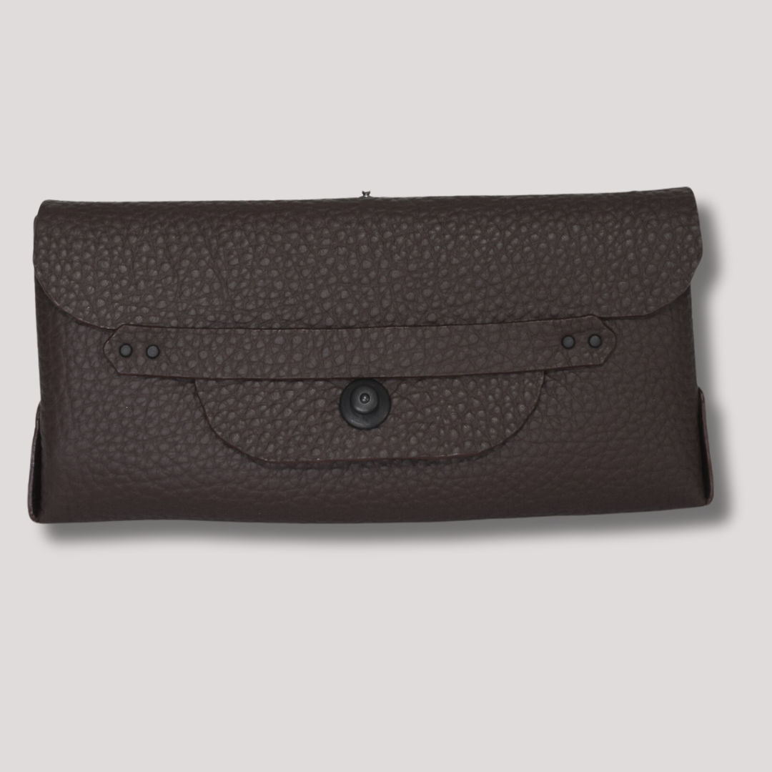 Satchel and Courtney Clutch Soft Italian Leather Old Brown