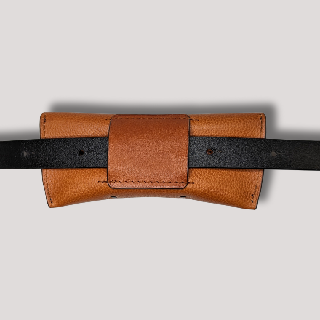 Sara Belt Glasses Case Black