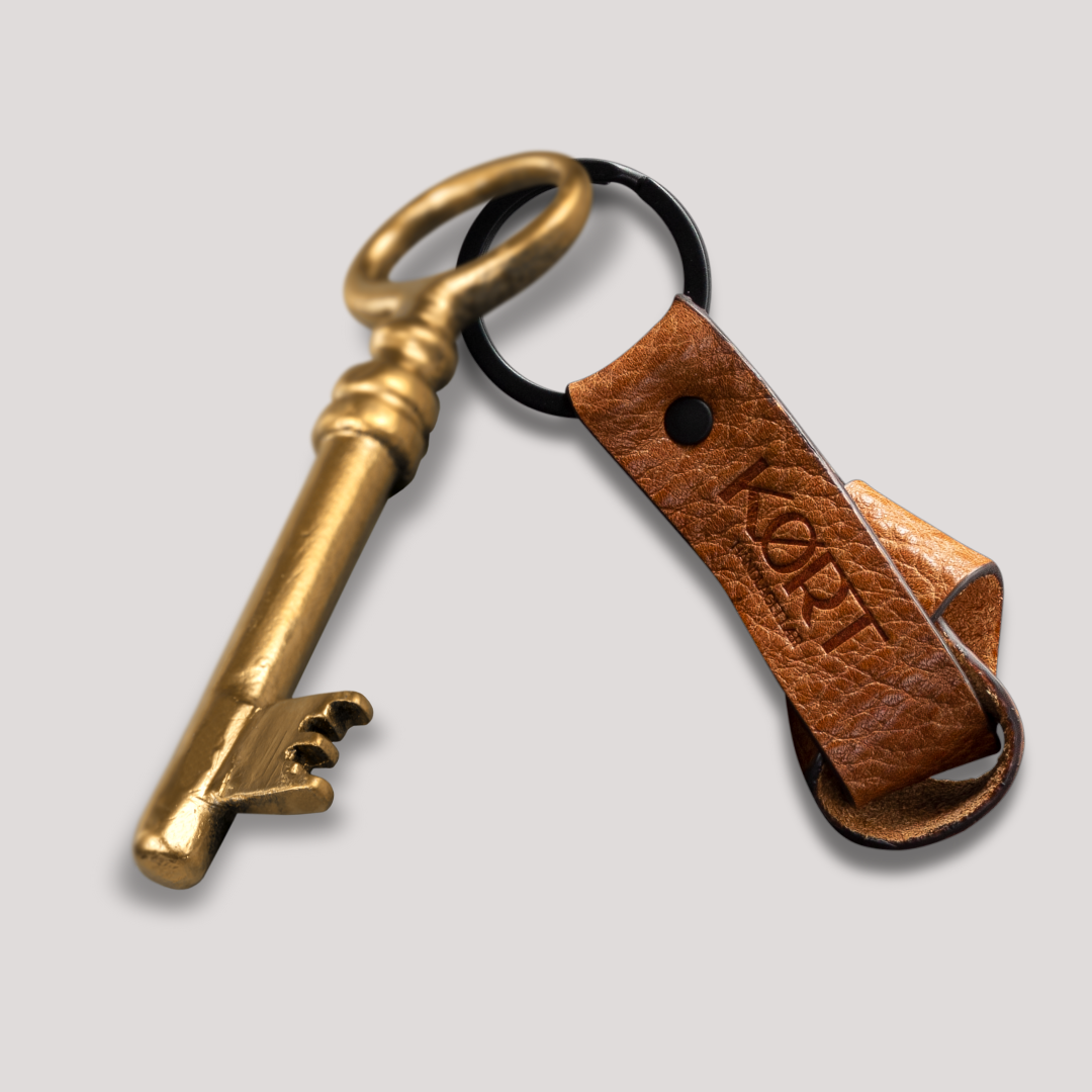 Pål Leather Keyring Tan