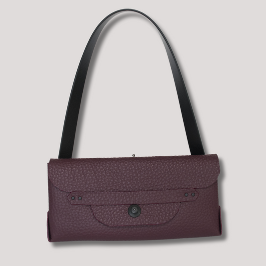 Courtney Clutch Italian leather Burgundy