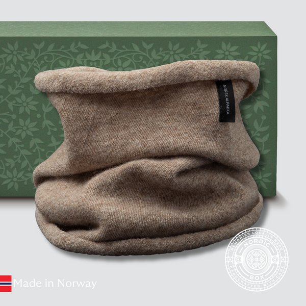Warm Beige Alpaca buff/snood - one size · Nordic Box / Norsk
