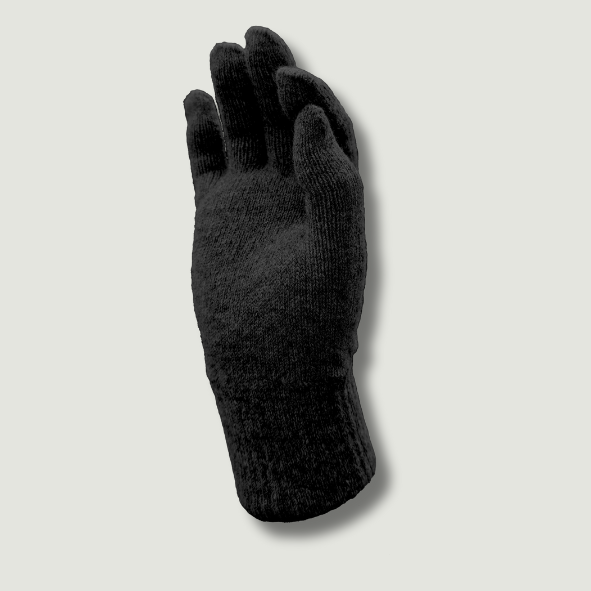 Thin alpaca wool gloves in natural fiber blend, unisex one size, crafted by Norsk Alpakka.