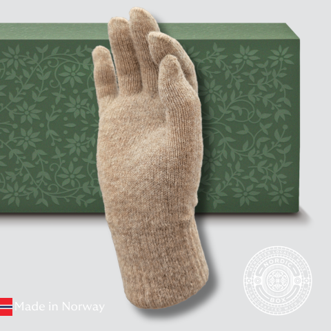 Thin Alpaca Wool Gloves for Women and Men · Nordic Box / Norsk