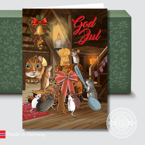 Musevisa Christmas Card - "God Jul"