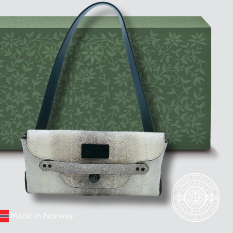 Himilayan Norwegian Salmon Leather Courtney Clutch