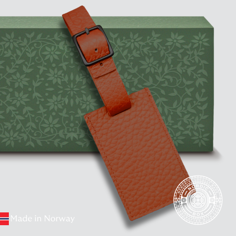 Mattone Italian Leather Luggage Tag