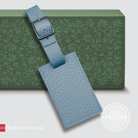 Atlantide Leather Luggage Tag