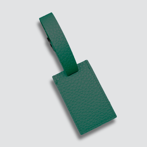 Bottle Italian Leather Luggage Tag